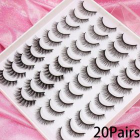 AYRMILLA 5/20Pairs 3D Mink Lashes Natural False Eyelashes Dramatic Thick Fake Eyelash Extension Faux Cils Wholesale Makeup Tools (Color: 20Pairs-AY04)